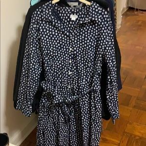 J. Crew Floral Button Down Dress